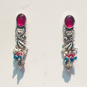 925 silver daily wear oxidised antique earrin