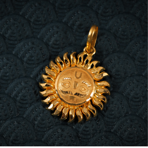 22K SURYA PENDANT