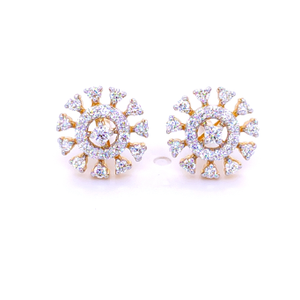 Jaze Cluster Diamond Stud Earrings