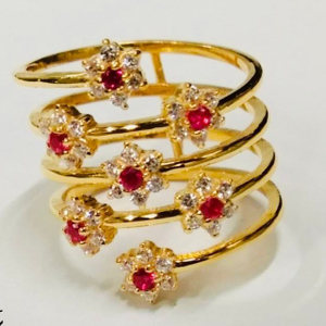 Gold plain ring