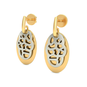 916 Gold Classy Earrings BERP022