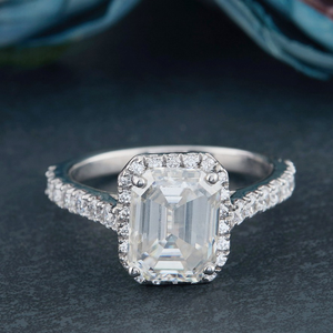 Silver moissanite diamond jewelry ring manufa