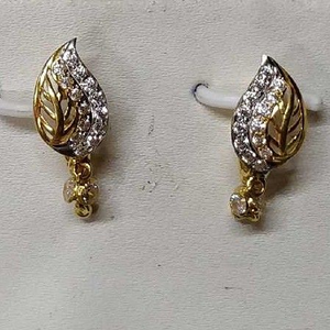 22kt/916 Gold Designer Leaf Shape Ladies Earr