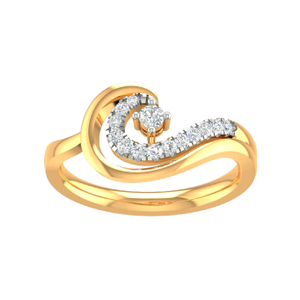 18K Gold Real Diamond Designer Ring MGA - SUG