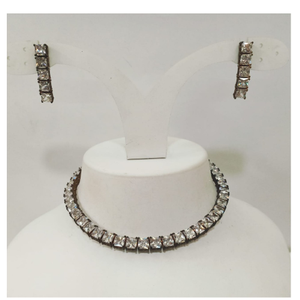 Big diamond square shape western bridal jewel