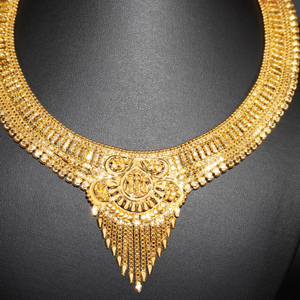 916 Gold Glam Necklace 64R164