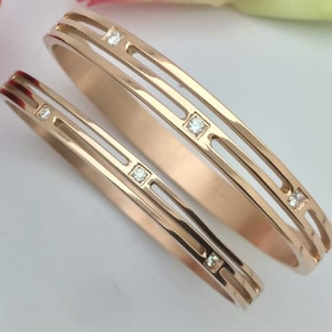 20 carat rose gold couple bracelet RH-CB411