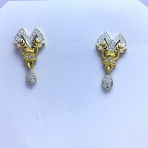 branded gold earrings