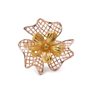22k yellow gold sparkle ring