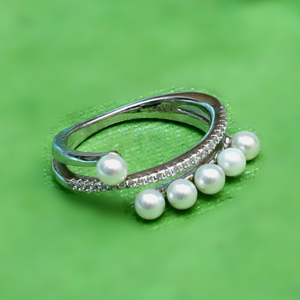 925 sterling silver pearl ring pj-r035