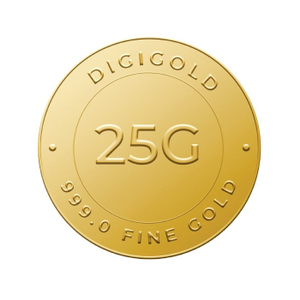Digigold 25 gram gold coin 24k (99.9%)