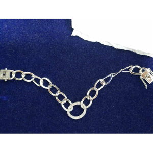 925 Silver Natural Diamonds Bracelet 02