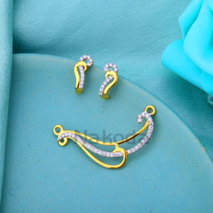 22KT Gold CZ Hallmark Ladies Stylish Mangalsu