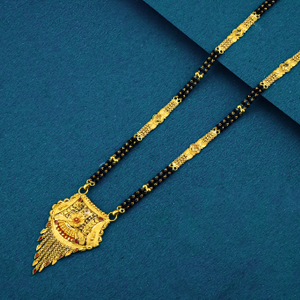 22K 916 Flower Pendant With Double Line Ser M