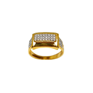 22K Gold Fancy Gents Ring MGA - GRG0245