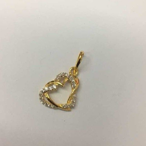  22K / 916 Gold Indian Heart Classic Cz Penda