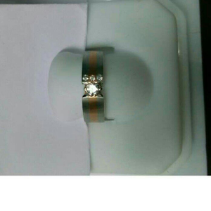 950 Rose Gold Platinum Couple Ring