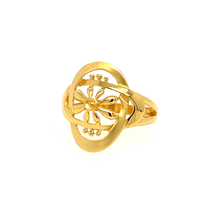 22k Gold Plain Charming Ring