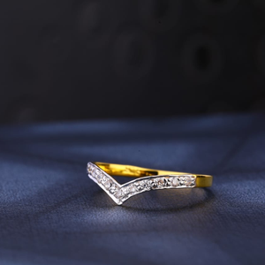 22KT CZ Gold Stylish Ladies Ring LR1029