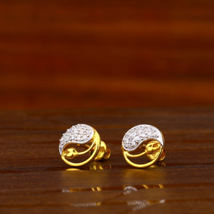 916 Gold Ladies Tops Earrings LTE302