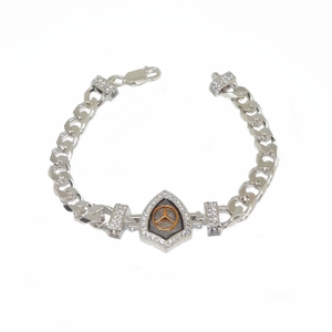 Mercedes symbol fancy lucky in 925 sterling s