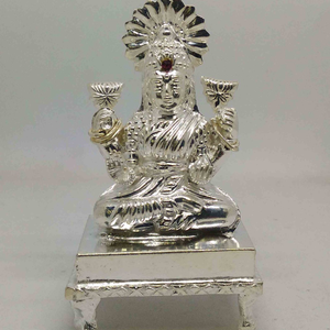 Pure Silver Bajot Par Virajman Maa Laxmi Ji M