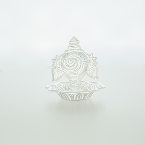 Silver Shell Shape Agarbatti Stand