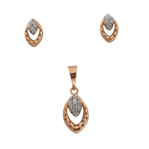 18K Roseose Gold New Designe Pendant Set MGA 
