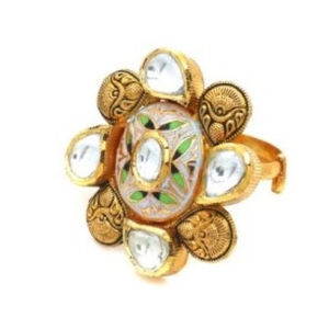 916 Yellow Gold Elite Pearl Ring For Women