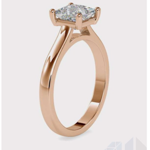0.67 ct. round and princess diamond prongs an