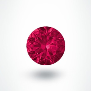 0.20ct round red ruby-manek