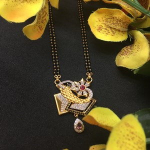 Exclusive piece of 916 Cz Mangalsutra Dokiya