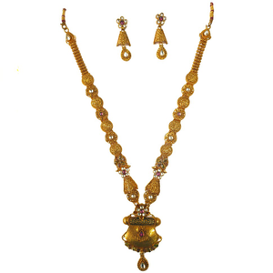 1 gram gold forming necklace set mga - gfn002