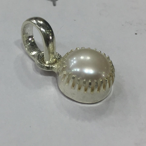 925 sterling silver diamond with moti /pearl 