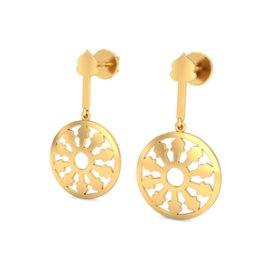 916 Gold Cocktail Earring BERP039