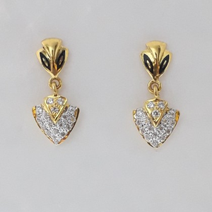 916 cz light weight fancy earrings