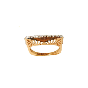 18k rose gold modern ring mga - lrg1075