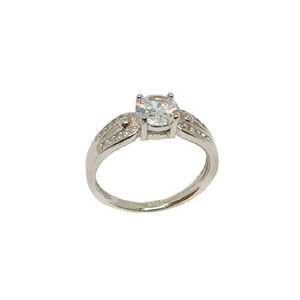925 sterling silver solitaire diamond ring mg
