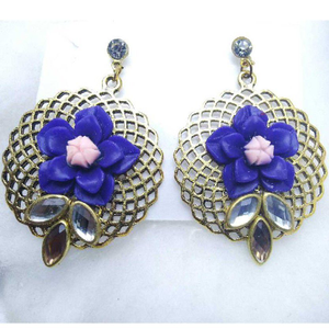 Artificial Flower Shape Ladies Earrings 