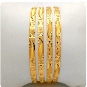 GOLD HALLMARK PLAIN BANGLE - KN1162