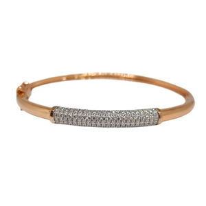 Fancy Diamond Designer 18K Rose Gold Bracelet
