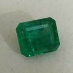 4.85ct octagonal green emerald-panna