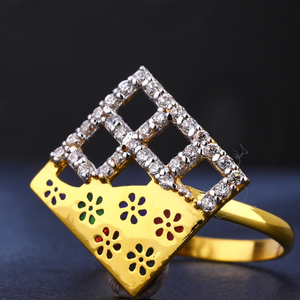22CT Ladies stylish Gold CZ  Ring LR715
