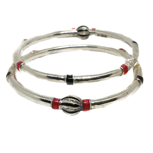 925 sterling silver meenakari kadli bangle mg