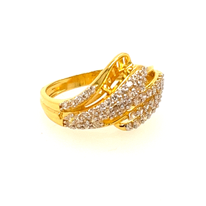 22k Yellow Gold Classy CZ Ring