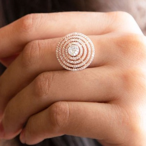 designer gold diamond ring