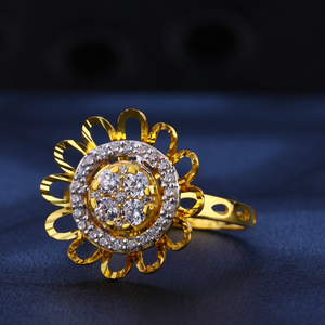 22ct gold women's delicate hallmark  ring lr5