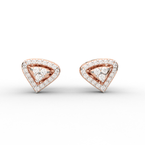 Blissful Triangle Diamond Earring