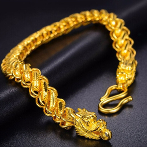 22 Kt Yellow Gold Thailand Drago Handmade Men