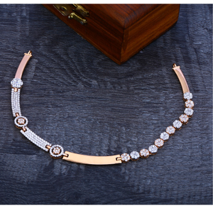 18ct   rose gold  women's  fancy  necklace RN